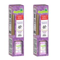Kit 2 Difusor de Ambientes Premium Mogilândi Orquídea Purple 250ml