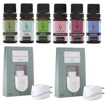 Kit 2 Difusor Elétrico Standard E 6 Essências 10Ml