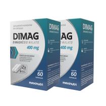 Kit 2 Dimag Dimalato de Magnésio 400mg 60 Cáps Maxinutri