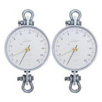 Kit 2 Dinamômetro Circular Faixa 0 A 2000Kgf Analógico Alumínio Graduação 20Kg Br-2000 Portátil Instrutherm