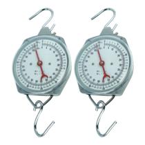 Kit 2 Dinamômetro Circular Faixa 0 A 50Kgf Indicação Analógica Tipo Relógio Ar-1050 Portátil Instrutherm