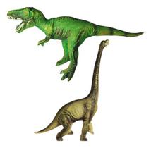 Kit 2 Dinossauro Macio Tiranossauro Rex Grande EmBorracha Som