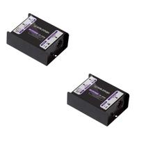 Kit 2 Direct Box Passivo Waldman ByPass DI-1PS Profissional Cor:Preto