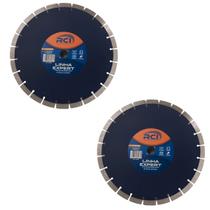 Kit 2 Disco De Corte Diamantado Segmentado 350mm Asfalto RCI Kit 2 Disco De Corte Diamantado Segmentado 350mm Asfalto RCI