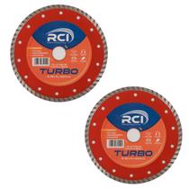 Kit 2 Disco De Corte Diamantado Turbo 180 X 25/22 RCI Mármore Kit 2 Disco De Corte Diamantado Turbo 180 X 25/22 RCI Mármore
