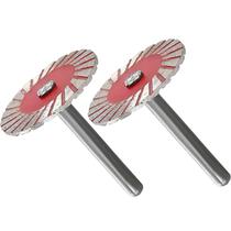 Kit 2 Disco de Corte Diamantado Turbo Haste 6mm p Furadeira