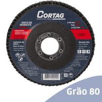 Kit 2 Disco de Desbaste Flap 4.1/2" 115mm Cerâmica Granito