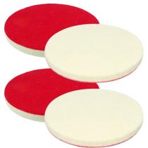 Kit 2 Disco de Feltro Boina Polimento de Vidros com Fecho Aderente 5 Polegadas 125mm Kit 2 Disco de Feltro Boina Polimento de Vidros com Fecho Aderente 5 Polegadas 125mm