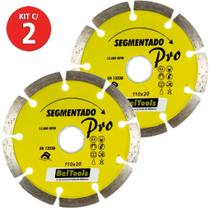 Kit 2 Disco Diamantado Segmentado 110 x 20mm Beltools Kit 2 Disco Diamantado Segmentado 110 x 20mm Beltools