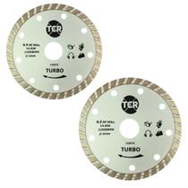 kit 2 Disco Para Makita De Corte Diamantado Turbo 110x20 mm