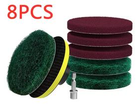 Kit 2 Disco Polimento Roda Fibra Nylon 100mm Madeira Metal