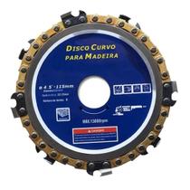 Kit 2 Discos Esmerilhadeira Com Corrente Para Madeira 4,5" 115mm