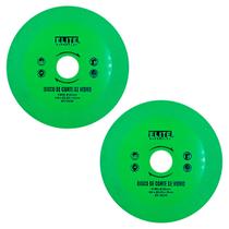 Kit 2 Discos Para Cortar Vidro 110mm Lâmina Fina 1mm Elite