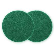 Kit 2 discos verde limpador de piso para enceradeira 410mm