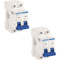 Kit 2 Disjuntor 10A Bipolar Tramontina TDJ3 Curva C 3kA Kit 2 Disjuntor 10A Bipolar Tramontina TDJ3 Curva C 3kA