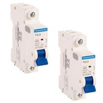 kit 2 Disjuntor 50A Unipolar Tramontina TDJ3 Curva C 3kA kit 2 Disjuntor 50A Unipolar Tramontina TDJ3 Curva C 3kA