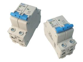 Kit 2 Disjuntor Bipolar Duplo Termomagnetico 6A e 32 Amperes Kit 2 Disjuntor Bipolar Duplo Termomagnetico 6A e 32 Amperes