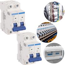 Kit 2 Disjuntor bipolar Tramontina para chuveiro iluminação tomadas 10a 16a 20a 25a 32a 40a 50a 63a Kit 2 Disjuntor bipolar Tramontina para chuveiro iluminação tomadas 10a 16a 20a 25a 32a 40a 50a 63a