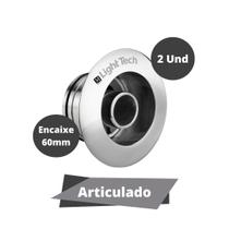 Kit 2 Disp. De Retorno Articulado Inox Encaixe 60mm