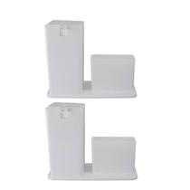 Kit 2 Dispenser C/Porta Esponja Plus Sabão Liquido Branco Kit 2 Dispenser C/Porta Esponja Plus Sabão Liquido Branco