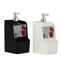 Kit 2 dispenser detergente sabão slim uz399 preto e branco