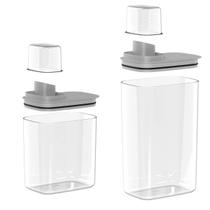 Kit 2 Dispenser Fechado Flow 1,5l/2,3l Chumbo - Ou Kit 2 Dispenser Fechado Flow 1,5l/2,3l Chumbo - Ou