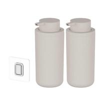 Kit 2 Dispenser Porta Shampoo E Condicionador Adesivo Parede