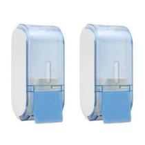 Kit 2 Dispenser Saboneteira Álcool Gel Compacto Azul P Salão - Premisse