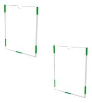 Kit 2 Display Acrílico A4, Porta Folha Sulfite Para Elevador