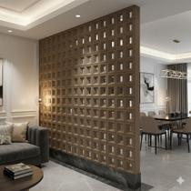 Kit 2 Divisória de ambiente Pedra Leve Cobogó Decorativo 120cm X 60cm 2,5 cm Formaco Decor