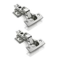 Kit 2 Dobradiça Armário Cozinha Guarda Roupas 35mm Curva Kit 2 Dobradiça Armário Cozinha Guarda Roupas 35mm Curva