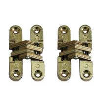 Kit 2 Dobradiça Invisível 70Mm Cruz Para Portas Interna Kit 2 Dobradiça Invisível 70Mm Cruz Para Portas Interna