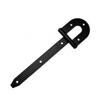 Kit 2 Dobradiça Porteira Ferradura 12" Preta - Loth