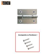 Kit 2 Dobradiça Prata com Parafuso para Caixa de Madeira Artesanato Kit 2 Dobradiça Prata com Parafuso para Caixa de Madeira Artesanato