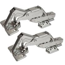 Kit 2 Dobradiça Reta 165 Graus Caneco 35Mm Com Amortecedor