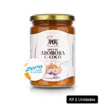 Kit 2 Doce de Abóbora c/ Coco Zero Açúcar RB Amore 400g