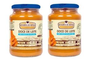 KIT 2 Doce de Leite Reserva de Minas 630g DIet Zero Açúcar Original De Minas
