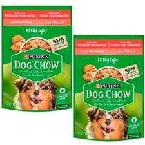 Kit 2 Dog Chow Sachê Para Cães Adultos Sabor Frango 100 g