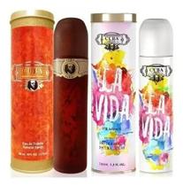 Kit 2 Dois Perfumes Cuba Paris Cuba Gold 100ml Edt Cuba La Vida 100 Ml Edp By Parfum Des Champs