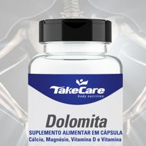 Kit 2 dolomita com magnésio vitamina d e vitamina k 60 cápsulas - take care