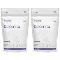 Kit 2 Dolomita Epiltrat Natural Calmante Renovação Celular Facial Corporal Rosto Labotrat 200g
