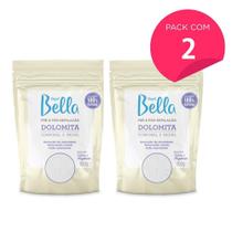 Kit 2 Dolomita Pré e Pós Depilação Depil Bella 800g