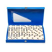 Kit 2 Dominós plástico Jogo Profissional Estojo com 28 Peças Kit 2 Dominós plástico Jogo Profissional Estojo com 28 Peças