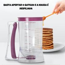 Kit 2 Dosador de Massas Dispenser Medidor para Cupcake Waffles Panquecas Bolo Confeitaria 900ml
