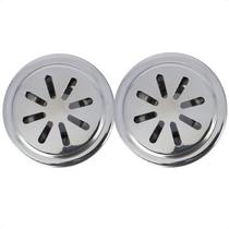 Kit 2 Drenos Nivel Inox De Parede Para Cano De 50mm Piscina Kit 2 Drenos Nivel Inox De Parede Para Cano De 50mm Piscina