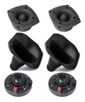 Kit 2 Driver + 2 Cornetas + 2 Super Tweeter Compet 480w