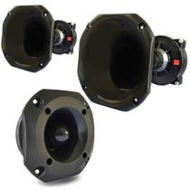Kit 2 Driver Corneta Curta 1 Super Tweeter Tuiter 100w Hiken Kit 2 Driver Corneta Curta 1 Super Tweeter Tuiter 100w Hiken