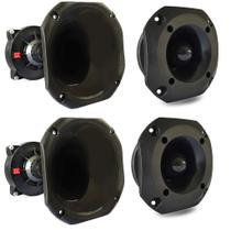 Kit 2 Driver Corneta Curta 2 Super Tweeter Tuiter 100w Hiken