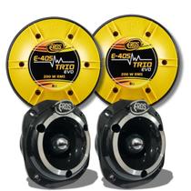 Kit 2 Driver Eros E405 Trio 200w 2 Tweeter Eta44 Preto 300w Kit 2 Driver Eros E405 Trio 200w 2 Tweeter Eta44 Preto 300w