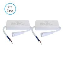 Kit 2 driver reator eletronico painel plafon led 40w bivolt